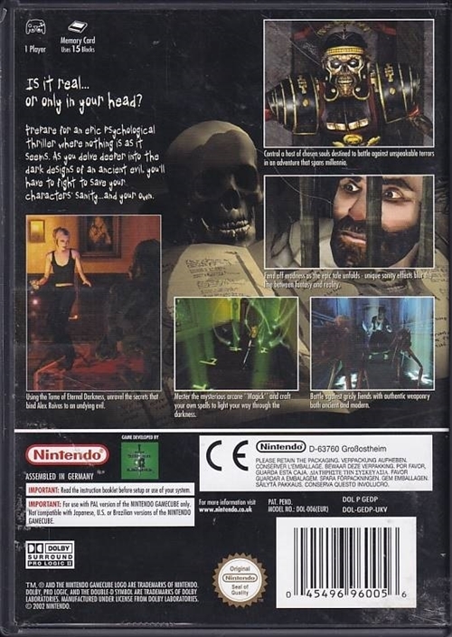 Eternal Darkness Sanitys Requiem - Nintendo GameCube (B Grade) (Genbrug)